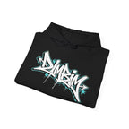 Graffiti Logo Hooded Sweatshirt | Back Hourglass Unseen Empire Hoodie