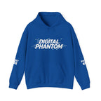 Digital Phantom tiger circle artwork Hoodie | Neon glitch cyberwolf design