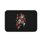 Tiger Head Embroidered Patch — Abstract Orange & Black Tiger Patch for Jackets, Backpacks, Hats