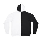 Two-Tone Split Black & White Athletic Hoodie