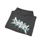 Graffiti Logo Hooded Sweatshirt | Back Hourglass Unseen Empire Hoodie