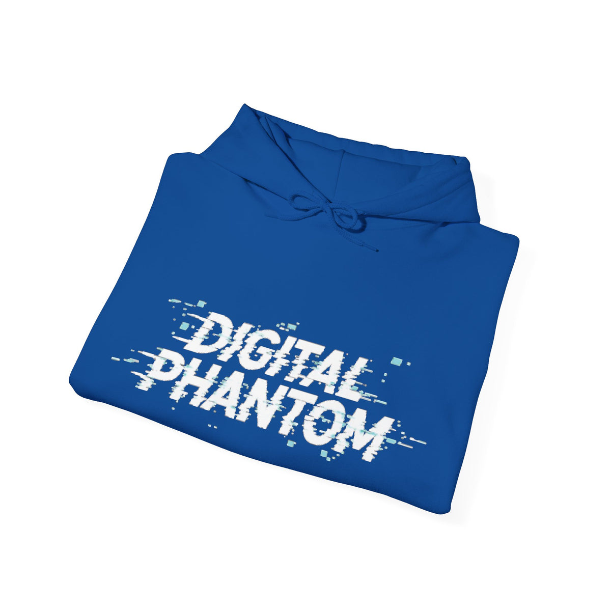 Digital Phantom tiger circle artwork Hoodie | Neon glitch cyberwolf design