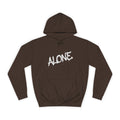 Alone graffiti front, Digital Phantom skull back Hoodie | cyberpunk tech streetwear
