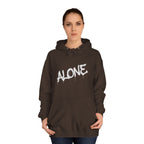 Alone graffiti front, Digital Phantom skull back Hoodie | cyberpunk tech streetwear