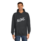 Alone graffiti front, Digital Phantom skull back Hoodie | cyberpunk tech streetwear