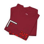 Motivational Tee — "Just Keep Moving Forward" with "Always Make It Happen" Brain Design