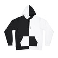 Two-Tone Split Black & White Athletic Hoodie