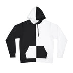 Two-Tone Split Black & White Athletic Hoodie