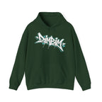 Graffiti Logo Hooded Sweatshirt | Back Hourglass Unseen Empire Hoodie