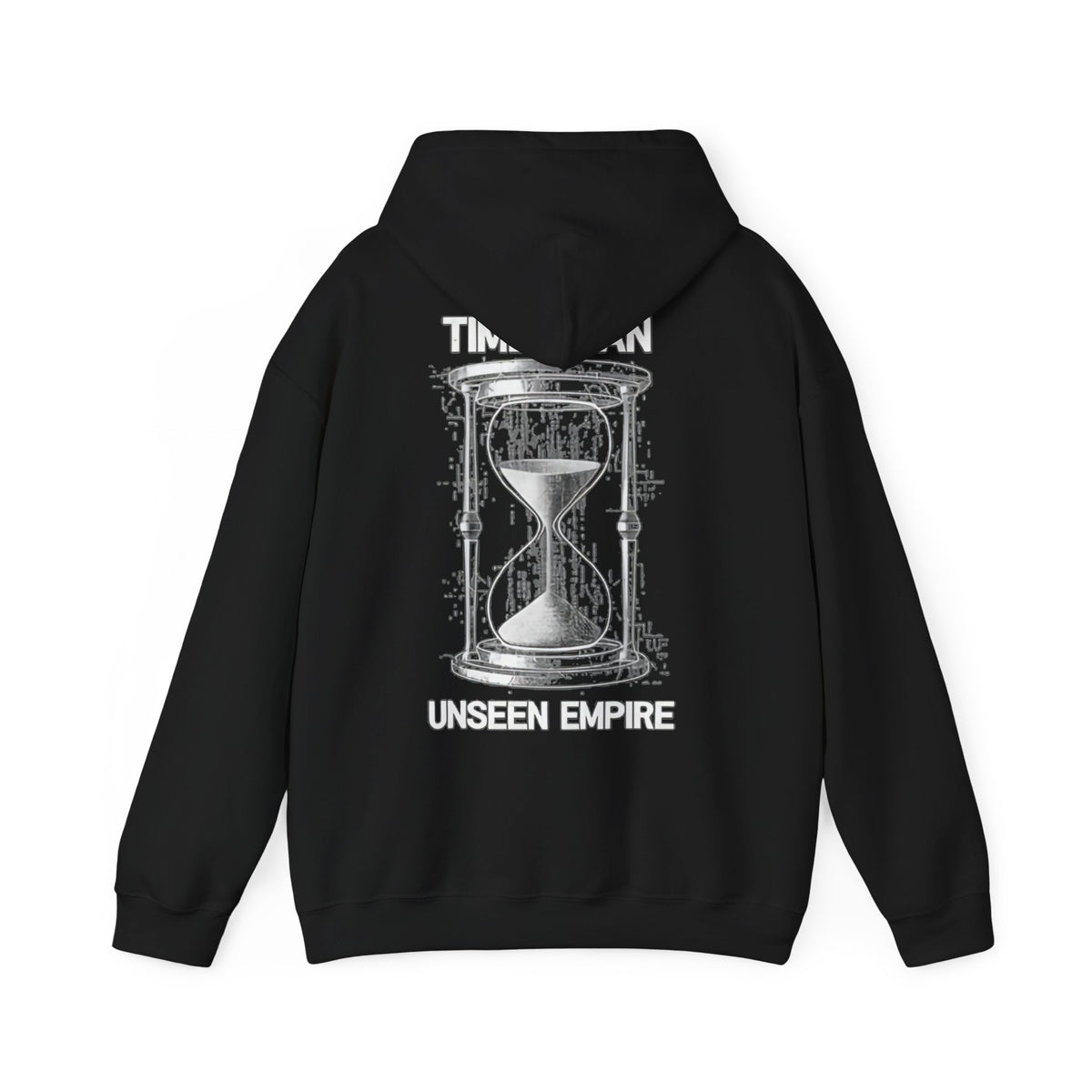 Graffiti Logo Hooded Sweatshirt | Back Hourglass Unseen Empire Hoodie