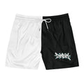 Short de bain bicolore noir et blanc