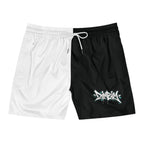 Short de bain bicolore noir et blanc