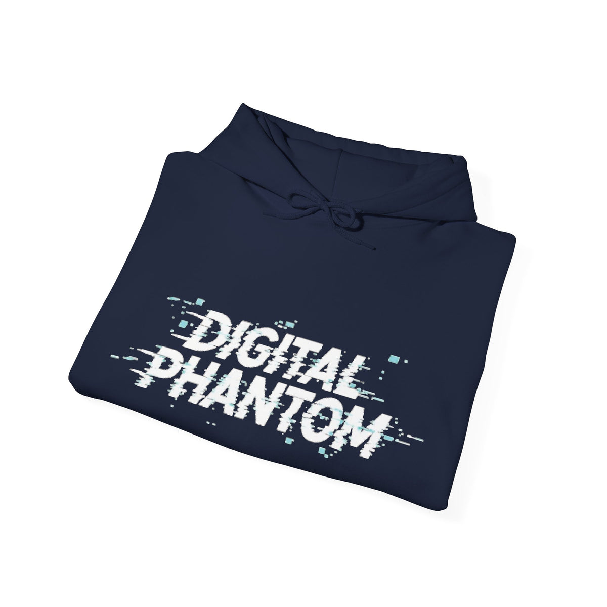 Digital Phantom tiger circle artwork Hoodie | Neon glitch cyberwolf design