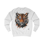 Tiger Portrait Sweatshirt – Watercolor Splash Tiger Face Graphic Crewneck