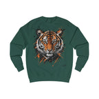 Tiger Portrait Sweatshirt – Watercolor Splash Tiger Face Graphic Crewneck