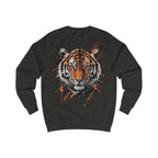 Tiger Portrait Sweatshirt – Watercolor Splash Tiger Face Graphic Crewneck