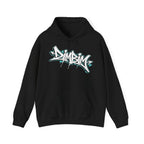Graffiti Logo Hooded Sweatshirt | Back Hourglass Unseen Empire Hoodie