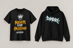 Pack streetwear Never Stop Creating + hoodie dimbim